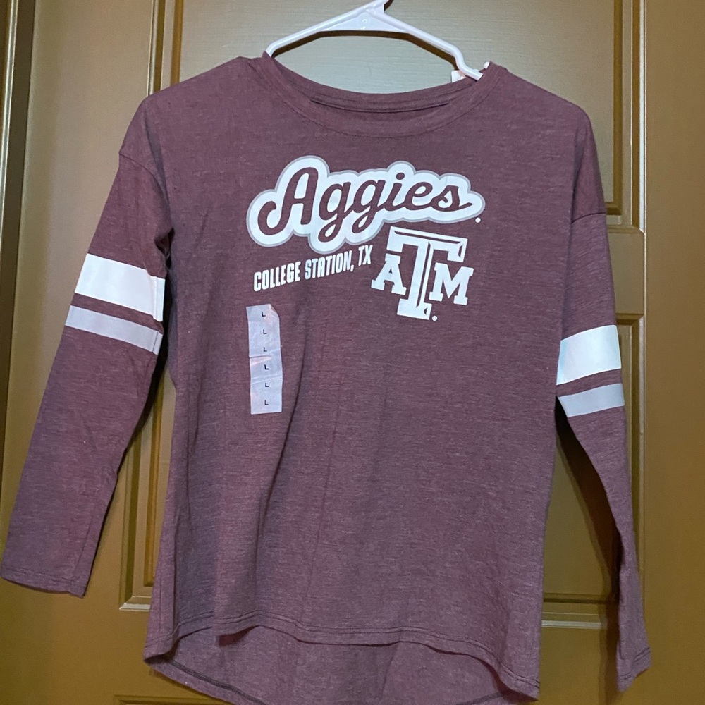 Aggies Kids Long Sleeve Shirt - Maroon